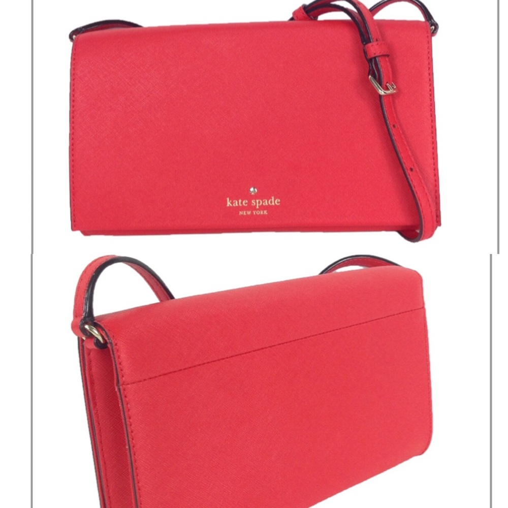 Kate spade ♠️ Cedar St Cali Leather Cross Clutch